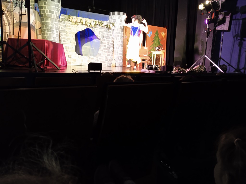 dzieci w domu kultury na przedstawieniu