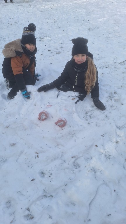 Zabawy na śniegu 