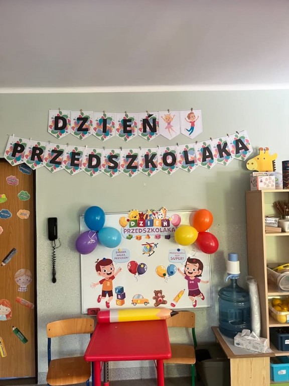 dekoracja na dzień przedszkolaka